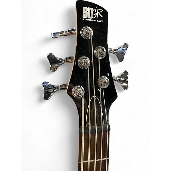 Used Ibanez SR305 5 String Silver Electric Bass Guitar