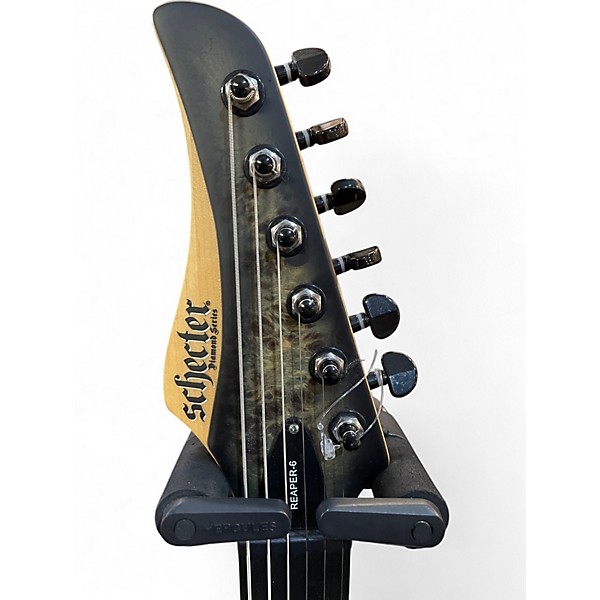 Used Schecter Guitar Research REAPER 6 CHARCOAL BURST Solid Body Electric Guitar