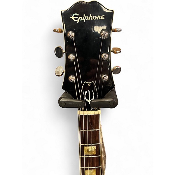 Vintage 1970s Epiphone EA250 TREM Trans Red Hollow Body Electric Guitar