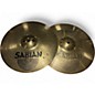 Used SABIAN 14in AA ROCK SIZZLE HI HATS Cymbal thumbnail