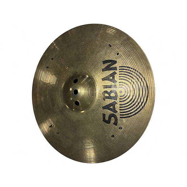 Used SABIAN 14in AA ROCK SIZZLE HI HATS Cymbal