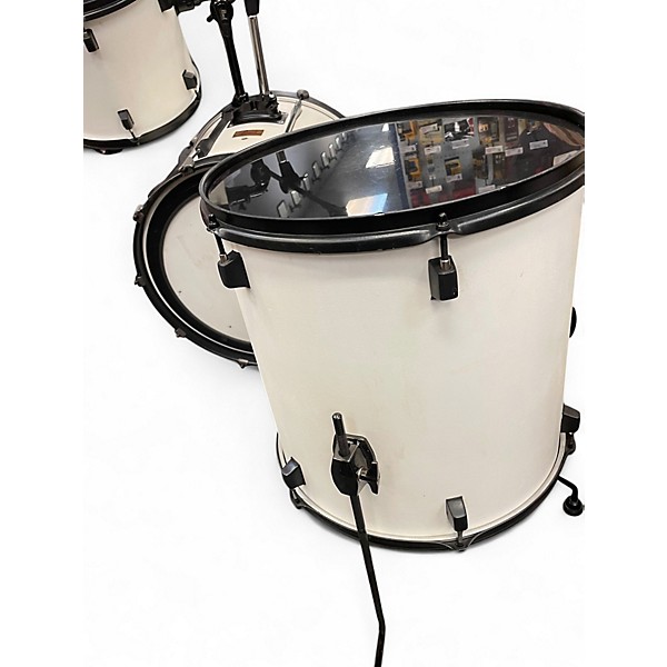 Used Pearl 3 Piece All Maple Shells White Drum Kit