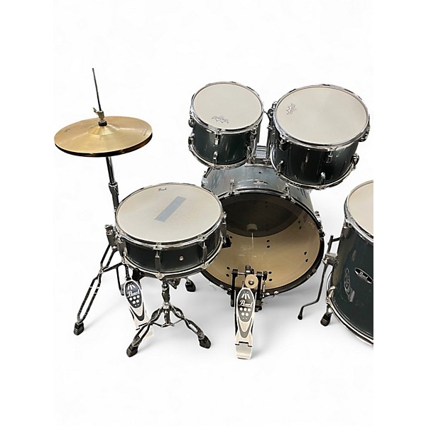 Used Pearl 5 Piece Roadshow Charcoal Metallic Drum Kit