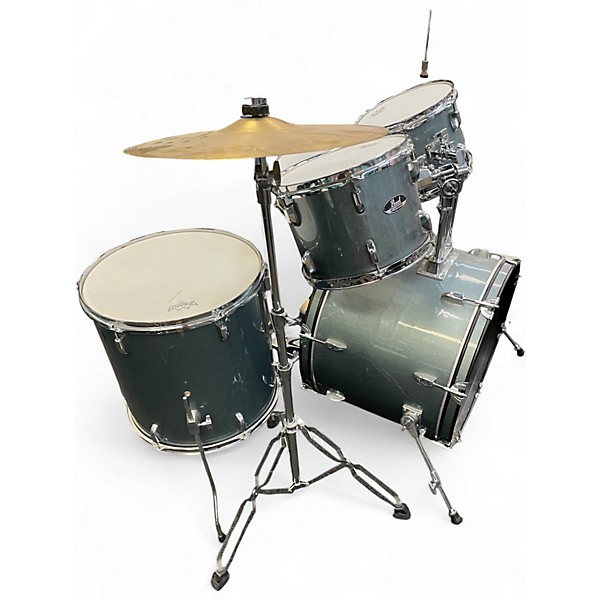 Used Pearl 5 Piece Roadshow Charcoal Metallic Drum Kit