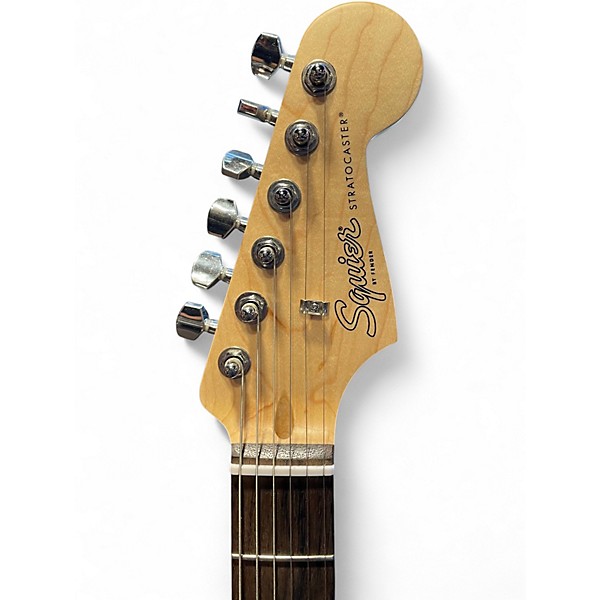 Used Squier PK DEBUT STRATOCASTER Black Solid Body Electric Guitar