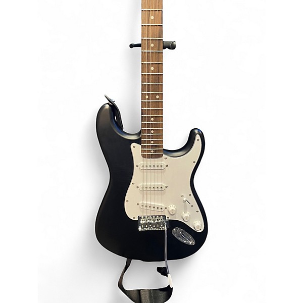 Used Squier PK DEBUT STRATOCASTER Black Solid Body Electric Guitar