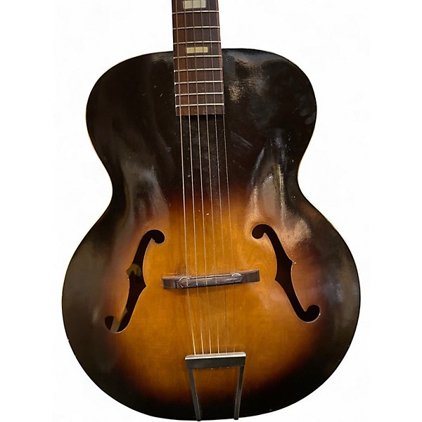 Vintage 1960s Harmony Master H945 2 Color Sunburst Acoustic Guitar