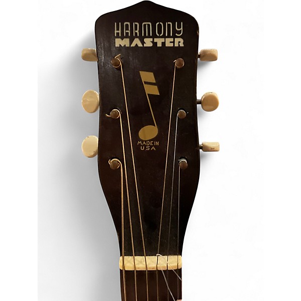 Vintage 1960s Harmony Master H945 2 Color Sunburst Acoustic Guitar