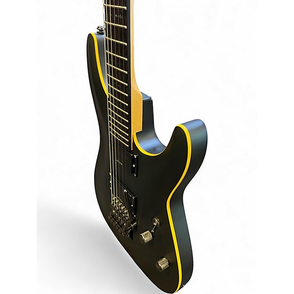 Used Schecter Guitar Research Demon 6 FR-S Aged Black Satin Solid Body Electric Guitar