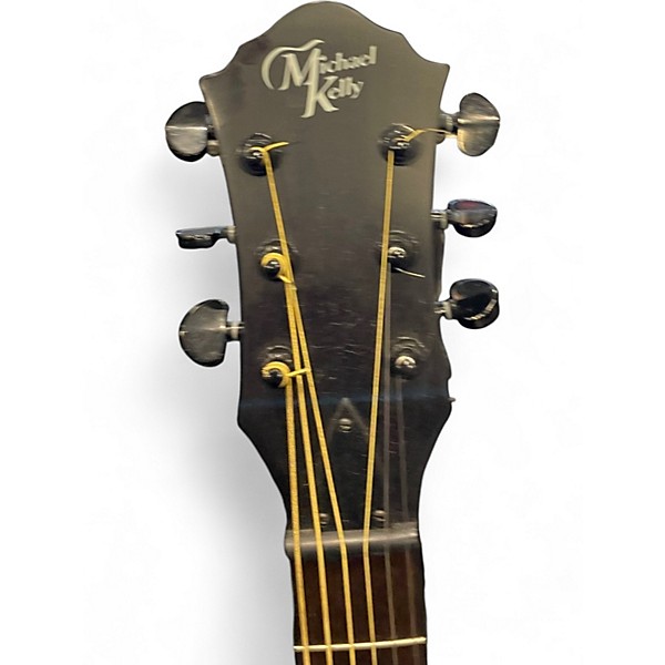 Used Michael Kelly feszisfx Worn Natural Acoustic Electric Guitar