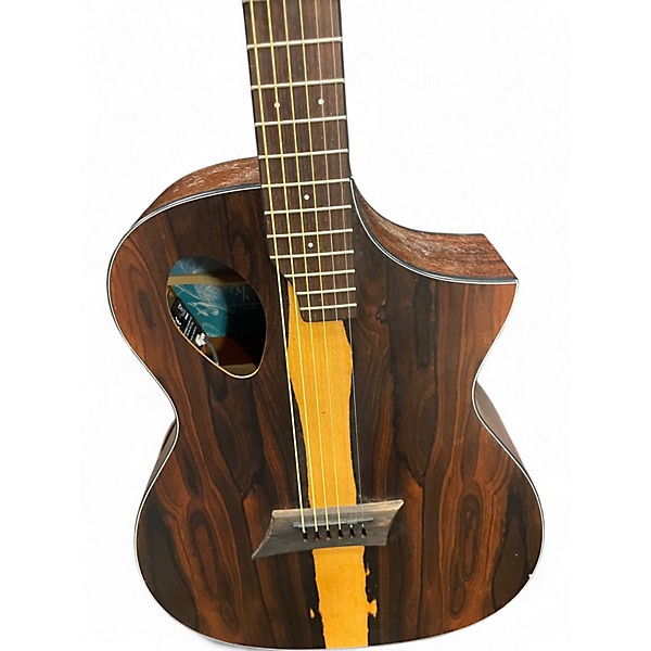 Used Michael Kelly feszisfx Worn Natural Acoustic Electric Guitar