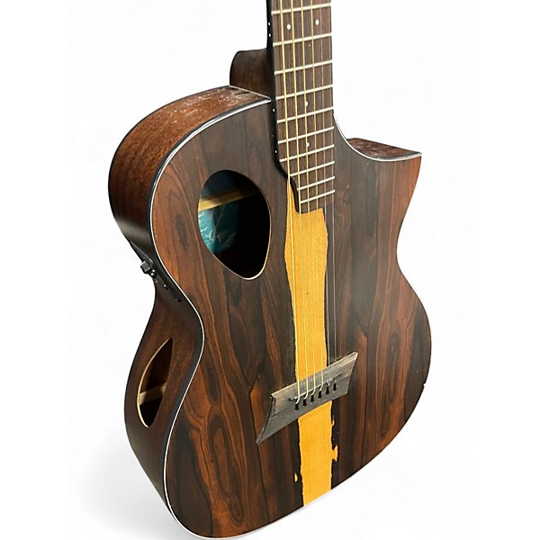 Used Michael Kelly feszisfx Worn Natural Acoustic Electric Guitar