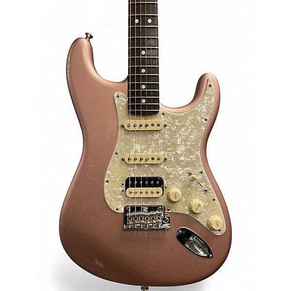 Used 2018 Fender LIMITED EDITION AMERICAN PROFESSIONAL STRATOCASTER HSS ROSE GOLD Solid Body Electric Guitar