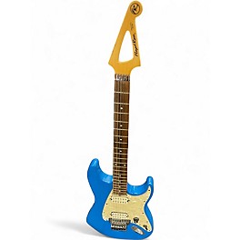 Used Floyd Rose discover series Blue Solid Body Electric Guitar