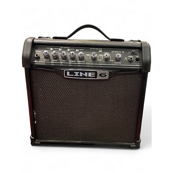 Used Line 6 Spider IV 15W 1X8 Guitar Combo Amp