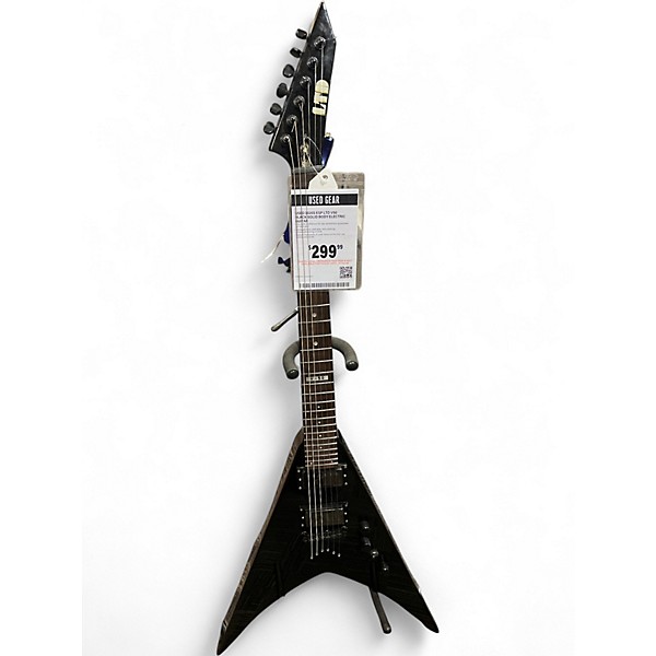 Used 2020s ESP LTD V50 Black Solid Body Electric Guitar