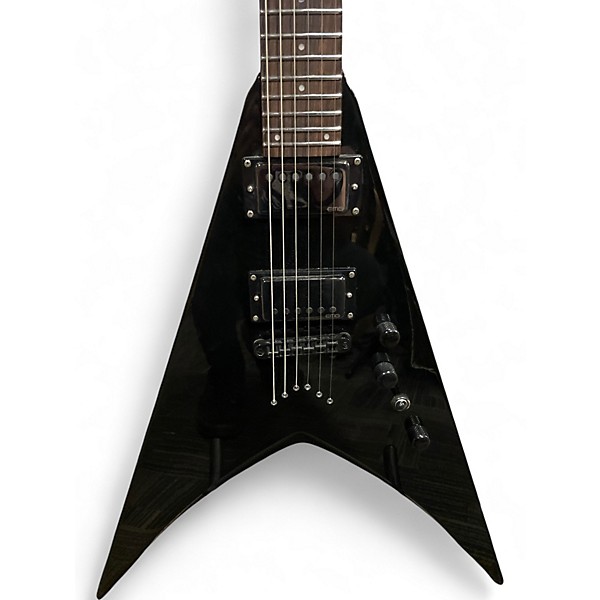 Used 2020s ESP LTD V50 Black Solid Body Electric Guitar