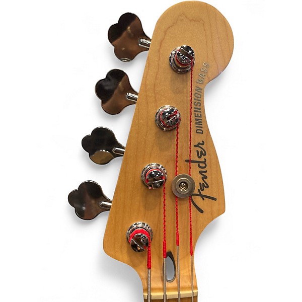 Used Fender Deluxe Dimension Bass Natural Electric Bass Guitar