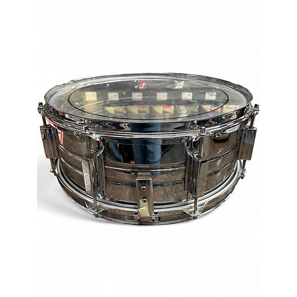 Used Vega Percussion 14X6.5 Snare Chrome Over Steel Drum
