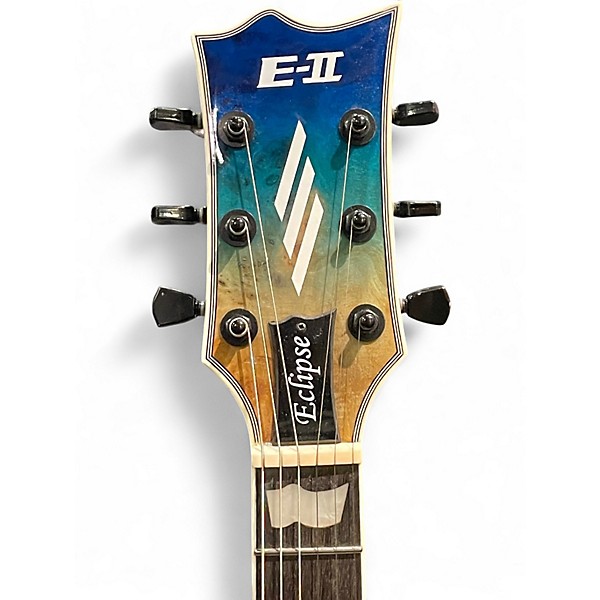 Used ESP E-II Eclipse Natural Blue Fade Solid Body Electric Guitar