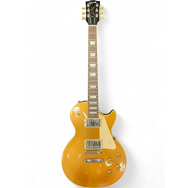 Used Gibson Les Paul Standard Gold Top Solid Body Electric Guitar