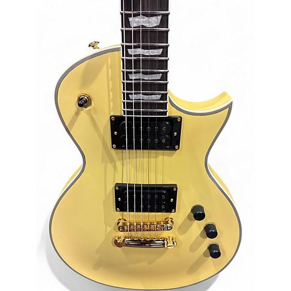 Used 2024 ESP LTD EC1000T CTM Vintage Gold Satin Solid Body Electric Guitar