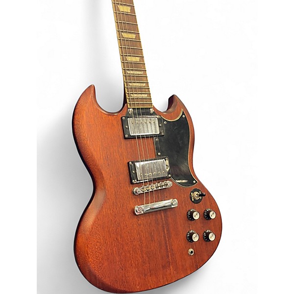 Used 2003 Epiphone SG G400 Worn Brown Solid Body Electric Guitar