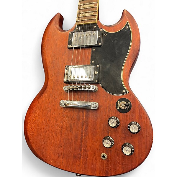 Used 2003 Epiphone SG G400 Worn Brown Solid Body Electric Guitar