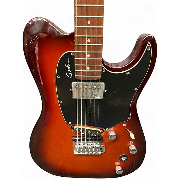 Used Godin Session Custom Tobacco Burst Solid Body Electric Guitar