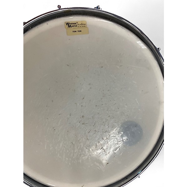 Used 1960s Ludwig 4 Piece Downbeat Rose Sparkle Drum Kit