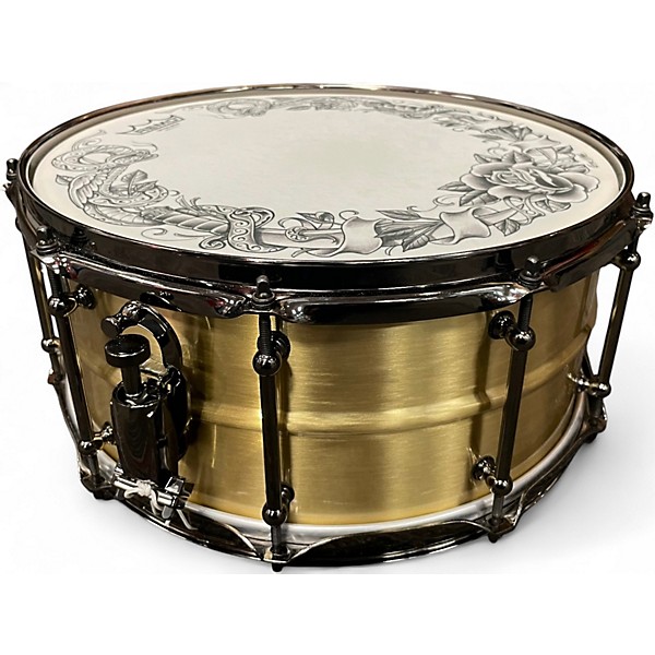 Used L&r 14in CUSTOM SNARE GOLD Drum