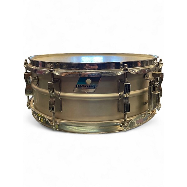 Used Ludwig 5X14 Acrolite Snare BRUSHED ALUMINUM Drum