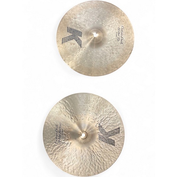 Used Zildjian 14in K Custom Dark Hi Hat Pair Cymbal