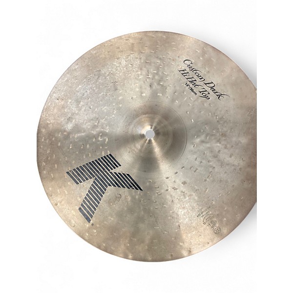 Used Zildjian 14in K Custom Dark Hi Hat Pair Cymbal