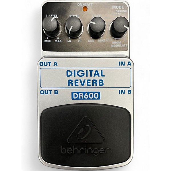 Used Behringer DR600 Digital Stereo Reverb Effect Pedal