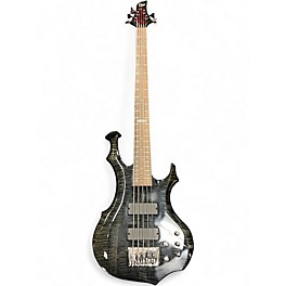 Used ESP LTD F415FM 5String Trans Black Electric Bass Guitar