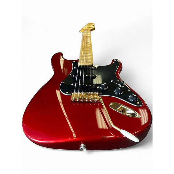 Used Bergen ST Candy Apple Red Solid Body Electric Guitar
