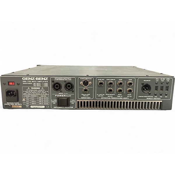 Used Genz Benz gbe 750 Bass Amp Head