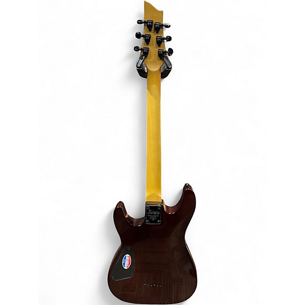 Used Schecter Guitar Research Diamond Series Gryphon Trans Brown Solid Body Electric Guitar