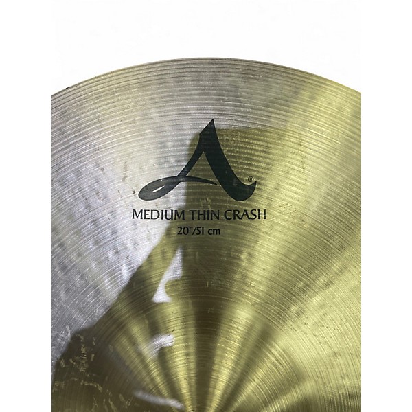Used Zildjian 20in A Series Medium Thin Crash Cymbal