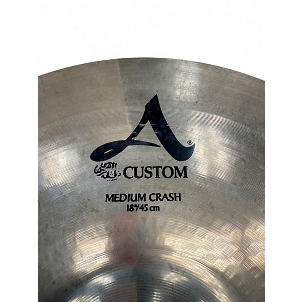 Used Zildjian 18in A Custom Medium Crash Cymbal