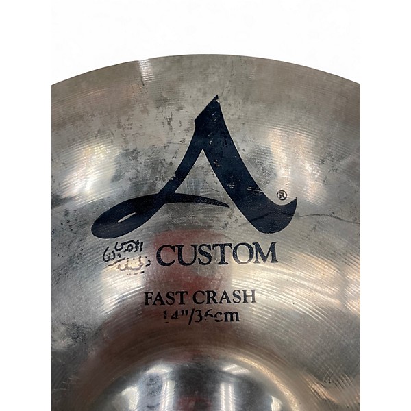 Used Zildjian 14in A Custom Fast Crash Cymbal