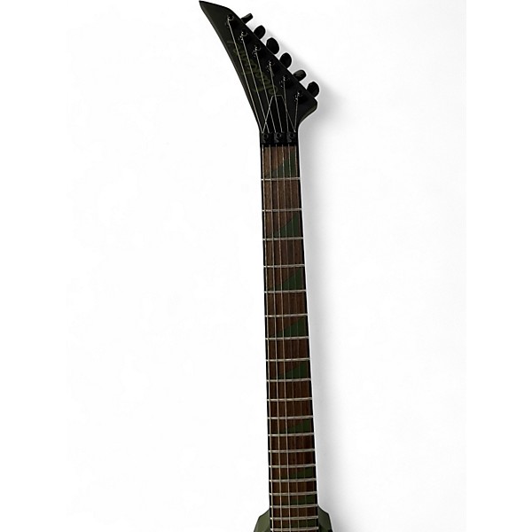 Used Jackson X Series RRx24 Army Drab with Black Bevels Solid Body Electric Guitar
