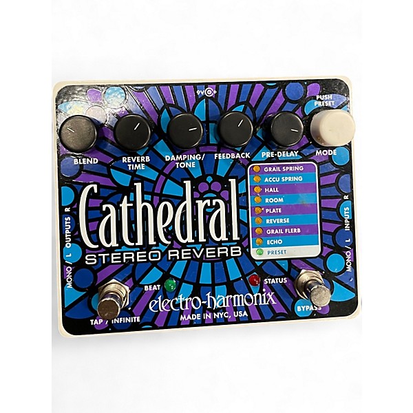 Used Electro-Harmonix Cathedral Stereo Reverb Effect Pedal
