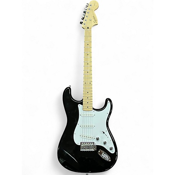 Used Squier Affinity Stratocaster Black Solid Body Electric Guitar