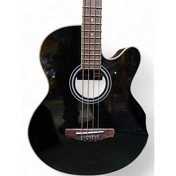 Used Ibanez AEB5E Black Acoustic Bass Guitar