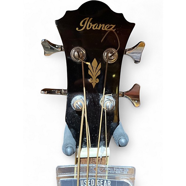 Used Ibanez AEB5E Black Acoustic Bass Guitar