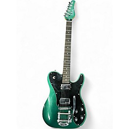 Used Schecter Guitar Research Diamond Series PT BIGSBY Green Solid Body Electric Guitar