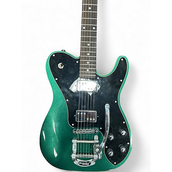 Used Schecter Guitar Research Diamond Series PT BIGSBY Green Solid Body Electric Guitar