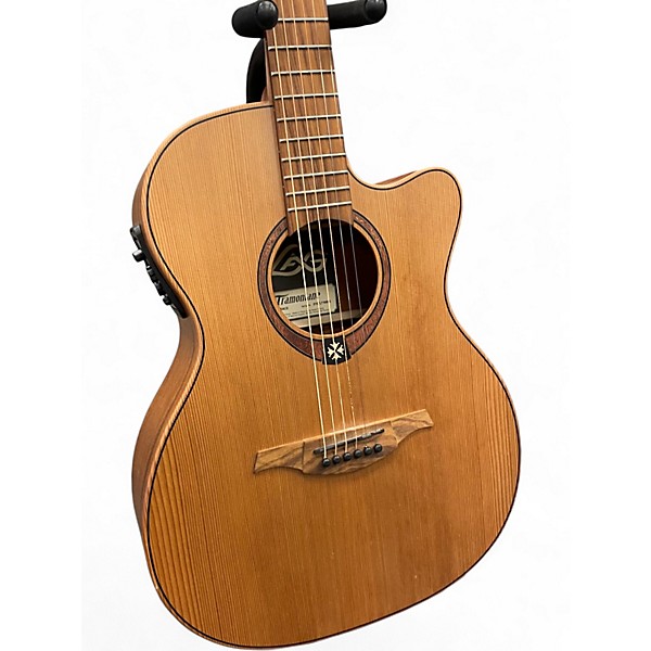 Used Lag Guitars T170ACE Natural Acoustic Electric Guitar